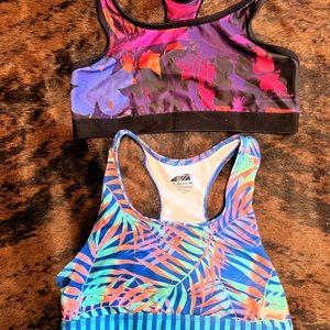Lot of 2 girls XL sports bras